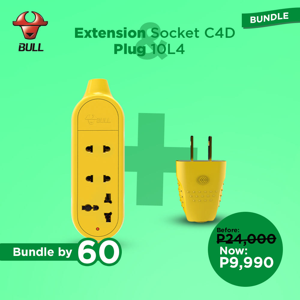 Extension Socket C4D Plug 10L4
